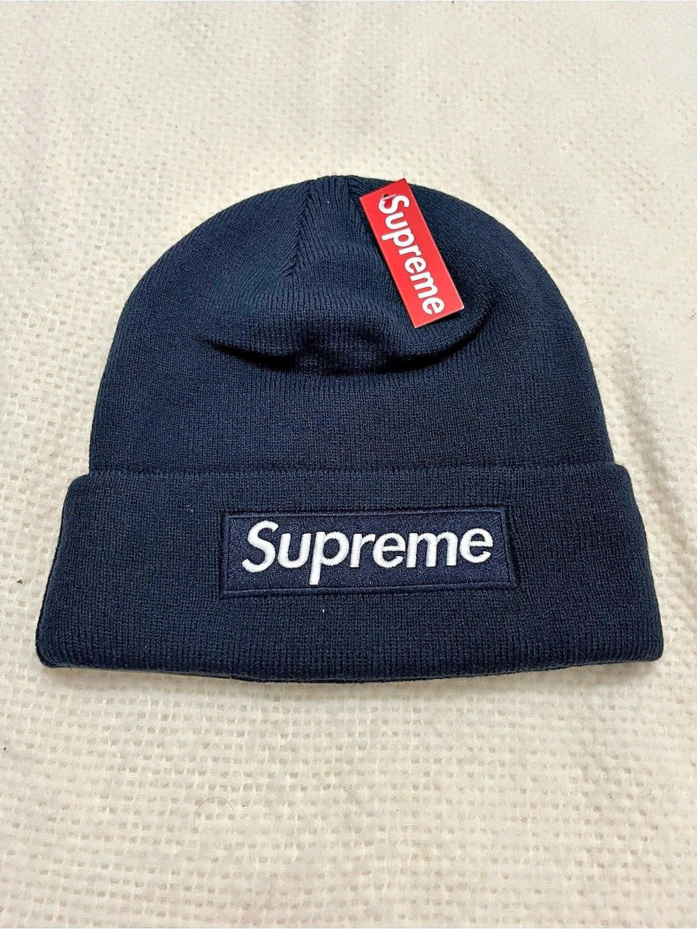 Supreme New Era Box Logo Beanie Black
